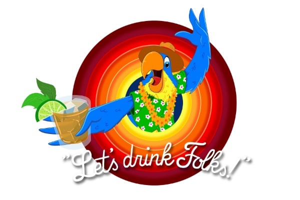 Parrot drinking